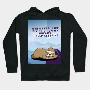 Sleeping Dreamer - Cute Sloth Hoodie